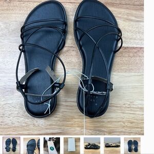 A New Day Women's Black Sierra Sandals - Size 9W - NWT